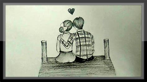 lovers drawing easy|Simple and Cute Love Drawings to Melt Your Heart .